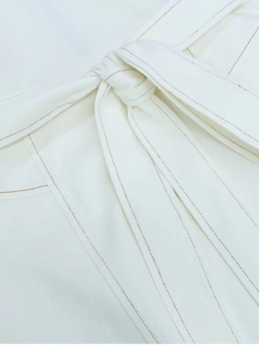 Tanya Taylor Claudia Mini Dress Sz4 Chalk Ivory Minimalist - Picture 8 of 8